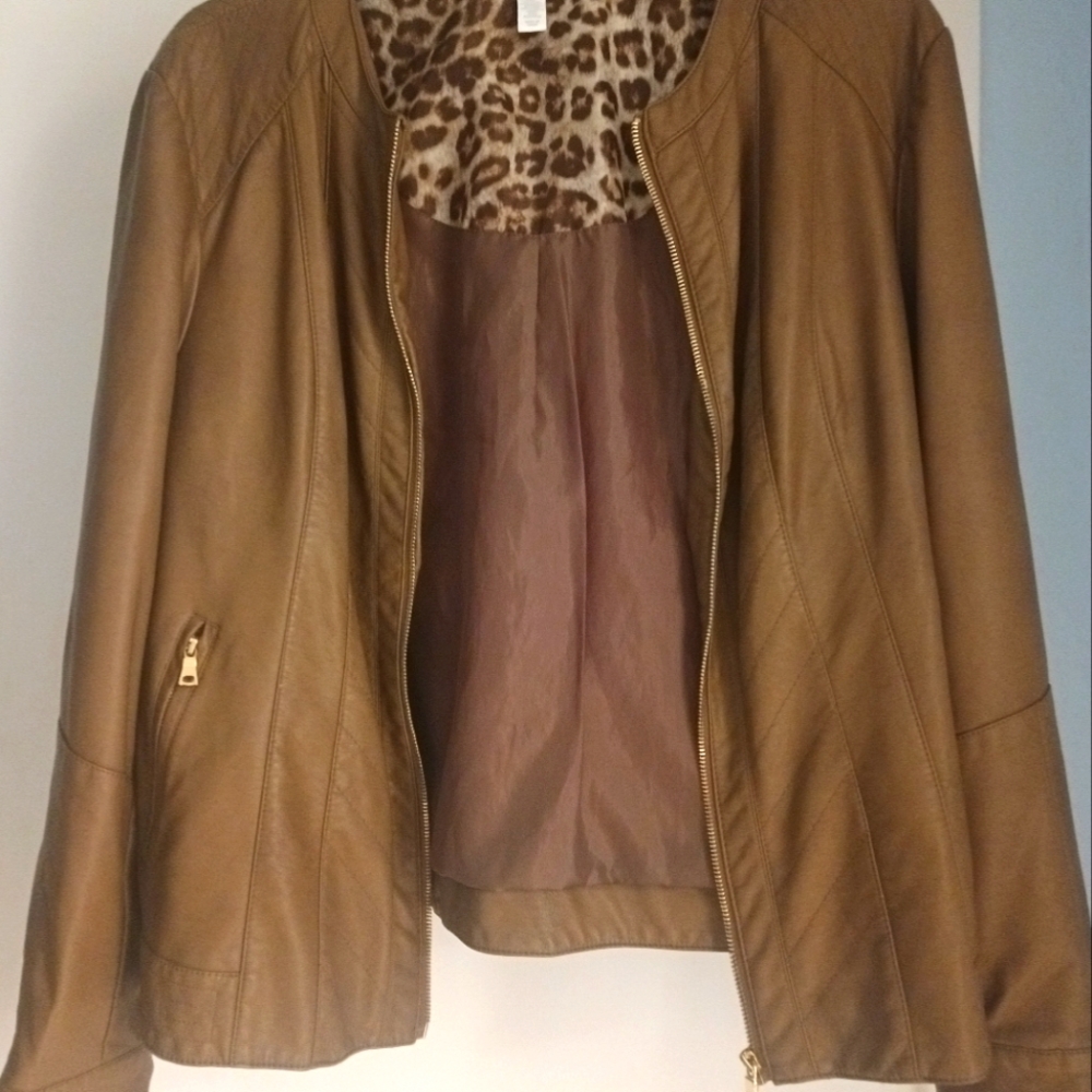 Charter Club faux leather jacket size XL